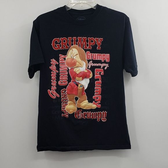 Disney | Shirts | Disney Mens M Grumpy Black Tshirt | Poshmark